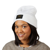 BGI Cuffed Beanie — White